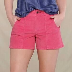 Toad & Co. Women's Coaster Cord Short Pink Size 12